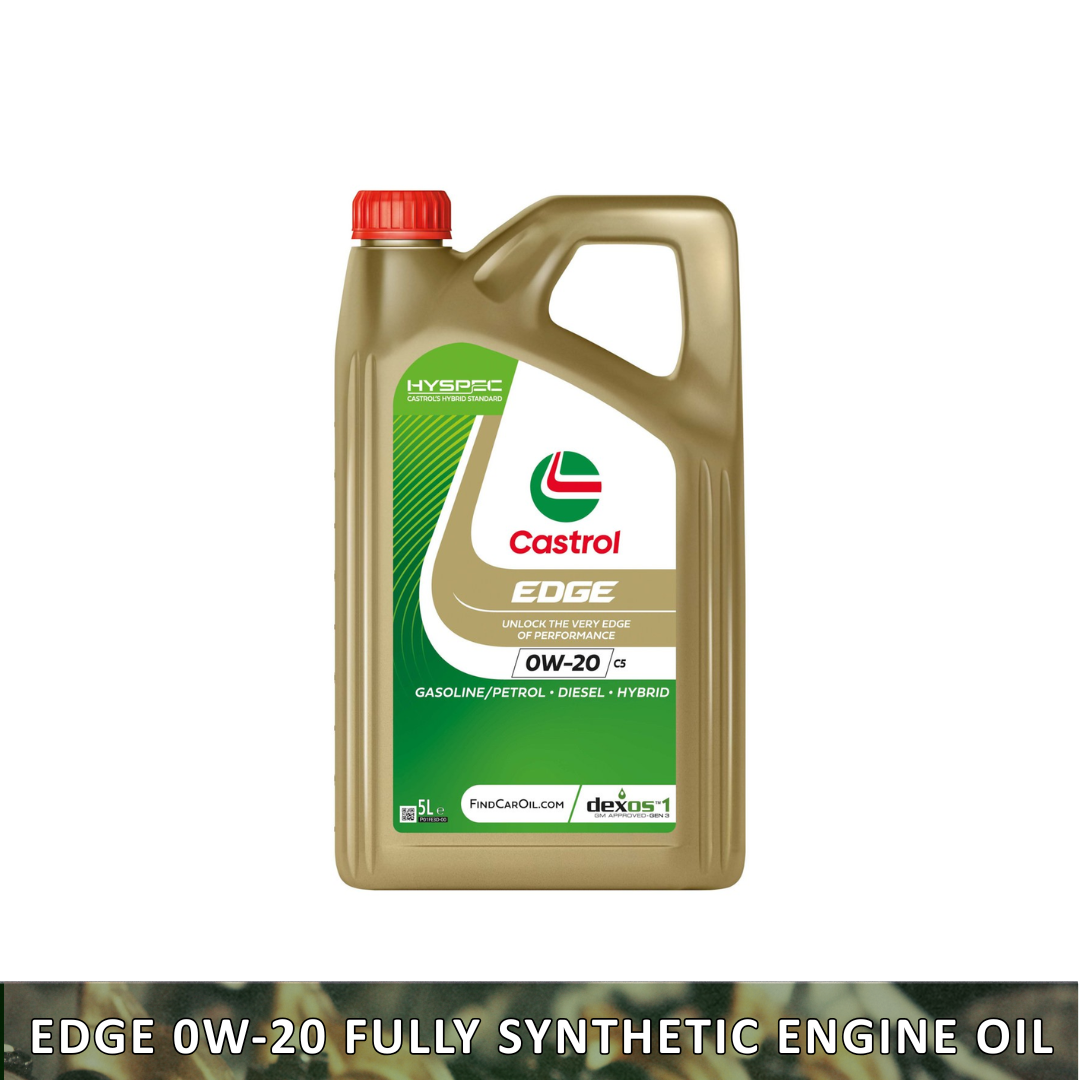 Castrol EDGE 0W-20 C5 Fully Synthetic Engine Oil w/ Hyspec Standard, 1, 4, 5, 8L