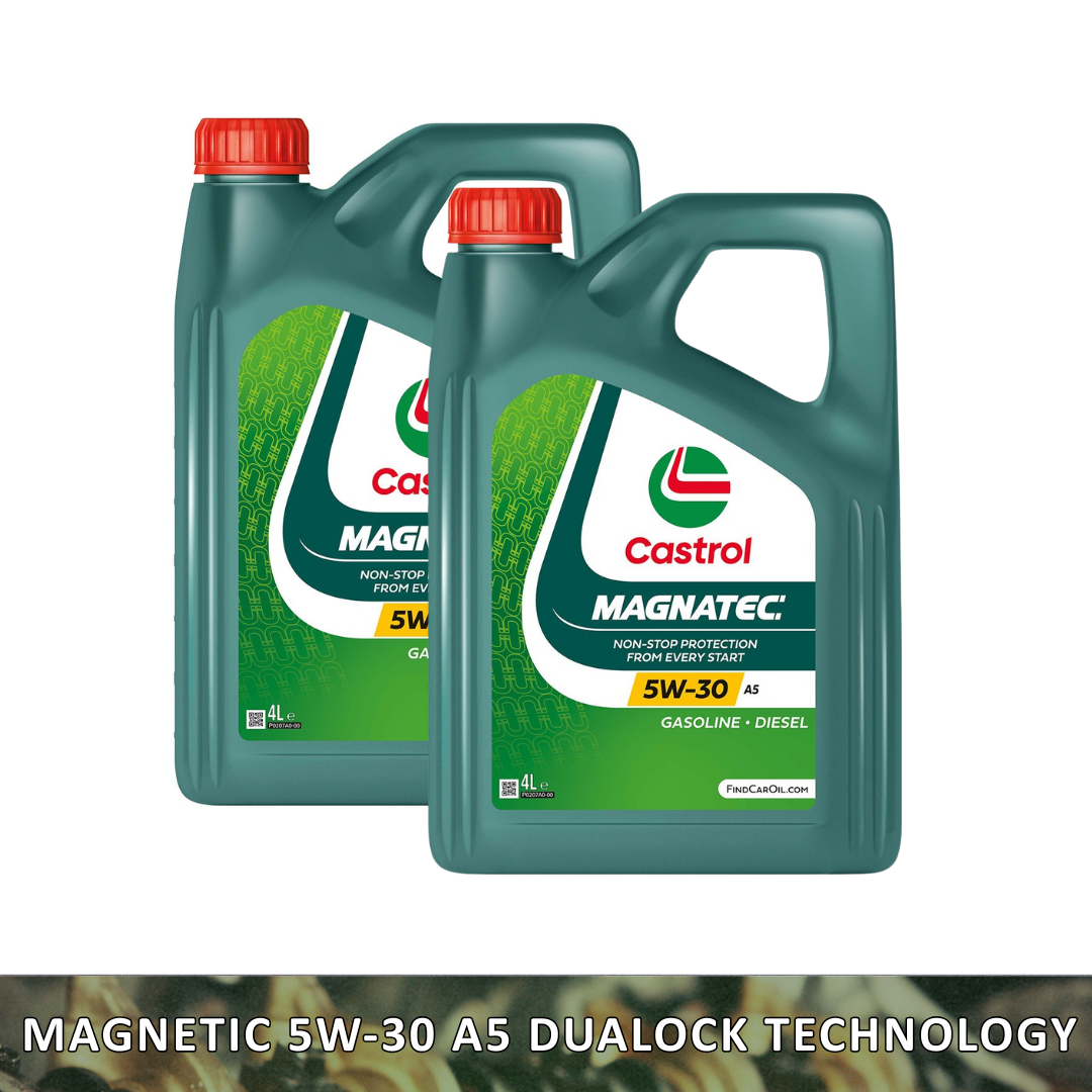 Castrol MAGNATEC 5W-30 A5 Car Engine Oil Dualock Technology, 1 ,4, 5 or 8L