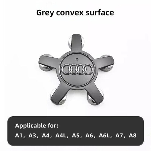 4pcs Audi Wheel Centre Caps – A1 A3 A4 A5 A6 A7 A8 | Multi-Color