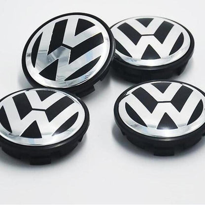 VW Wheel Centre Hub Caps – 65mm & 56mm | Set of 4