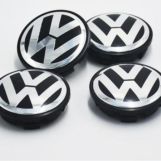 VW Wheel Centre Hub Caps – 65mm & 56mm | Set of 4