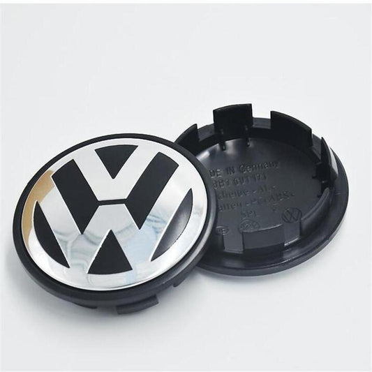 VW Wheel Centre Hub Caps – 65mm & 56mm | Set of 4